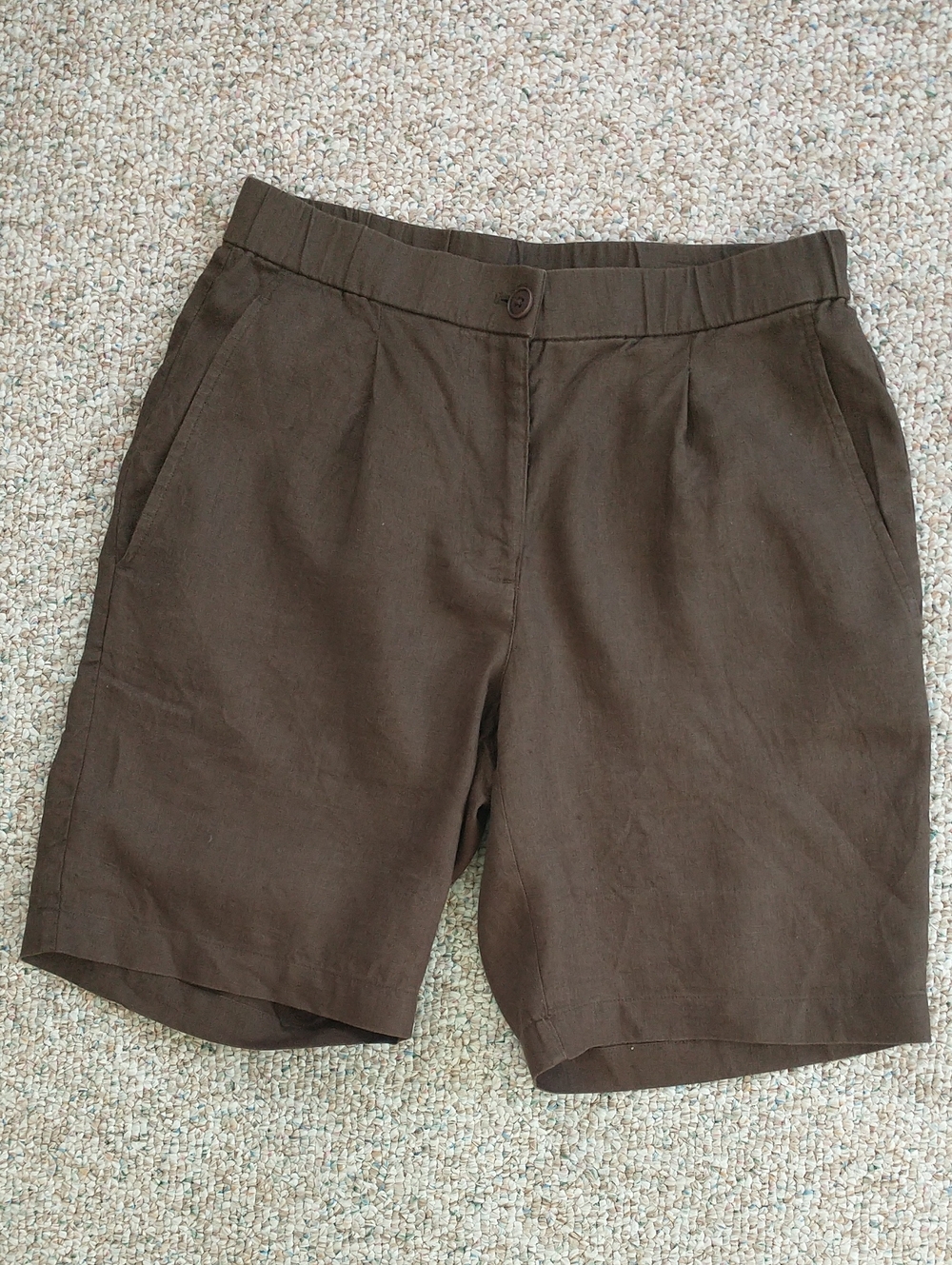 Eileen Fisher 100% Linen Shorts 9" Inseam Size XXSMALL